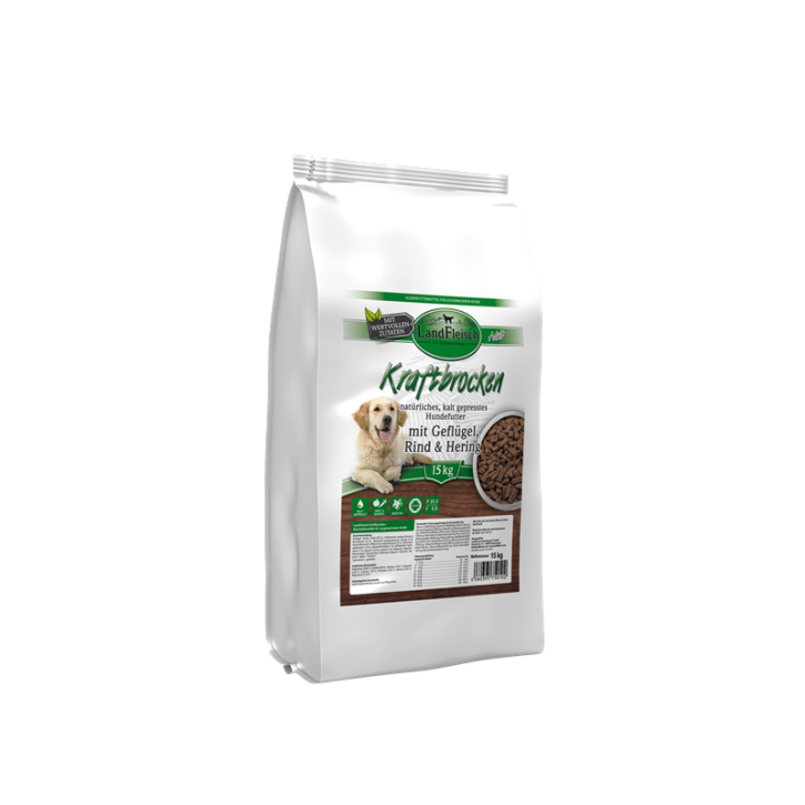 Landfleisch Dog Kraftbrocken 5 kg oder 15 kg