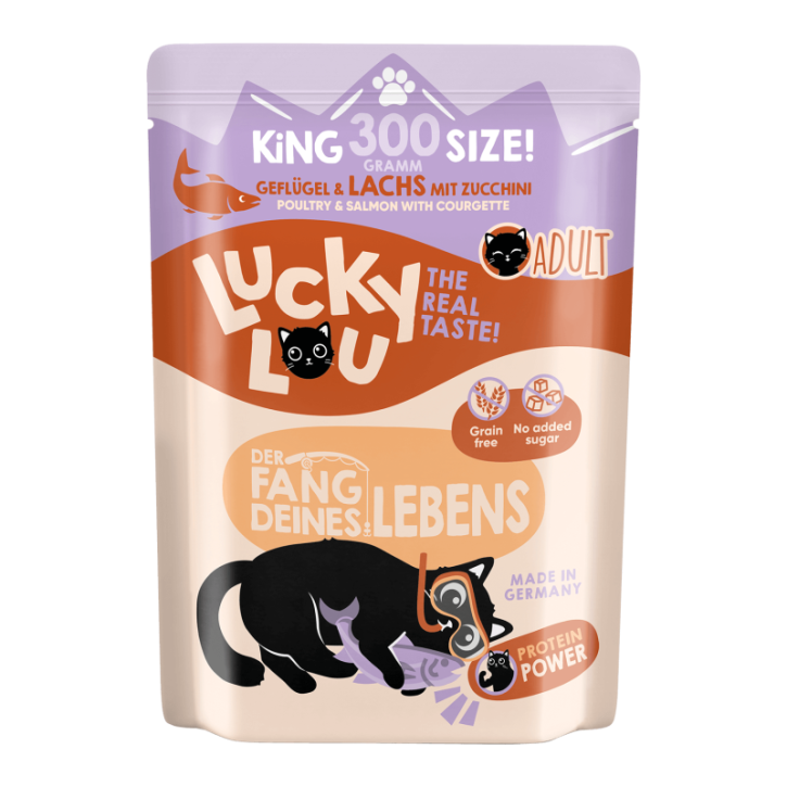 Lucky Lou Adult Geflügel & Lachs 125 g oder 300 g