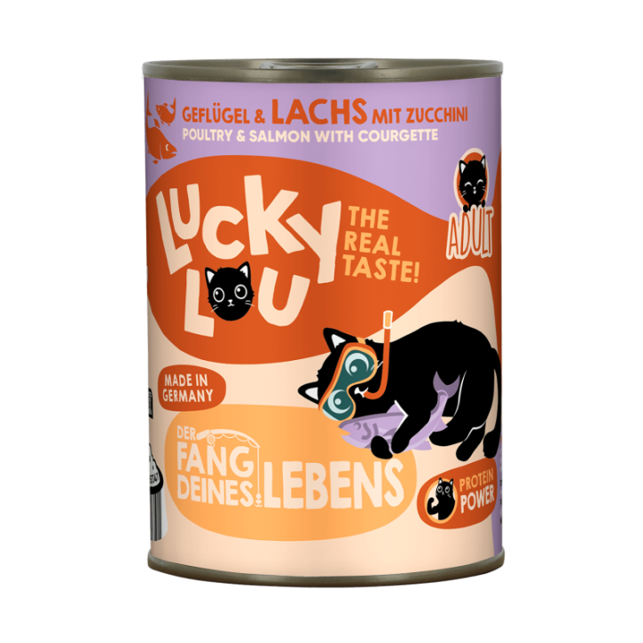 Lucky Lou Adult Geflügel & Lachs 200 g oder 400 g