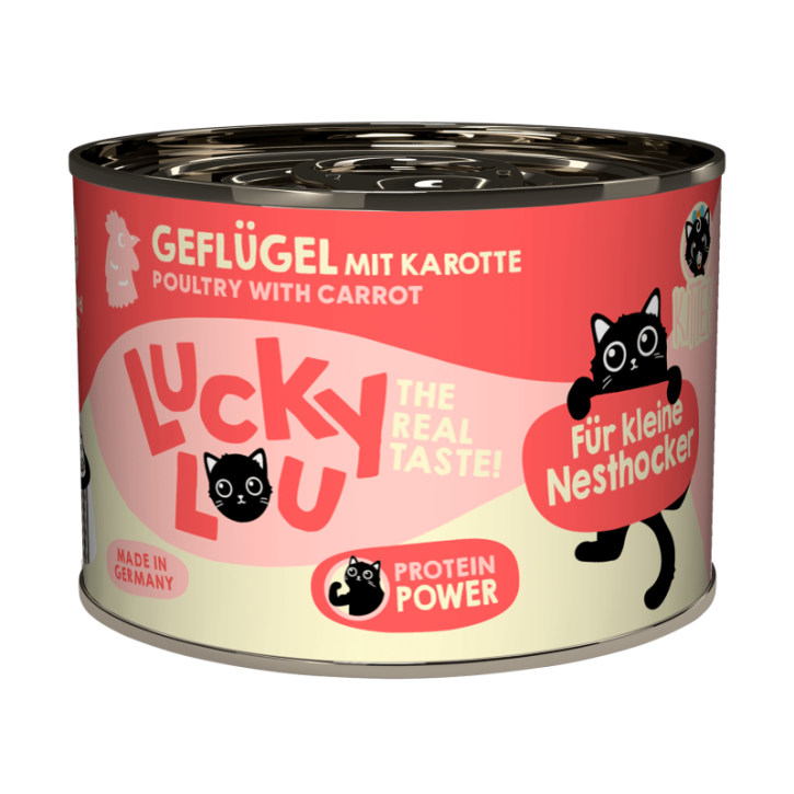 Lucky Lou Kitten Geflügel 12 x 200 g