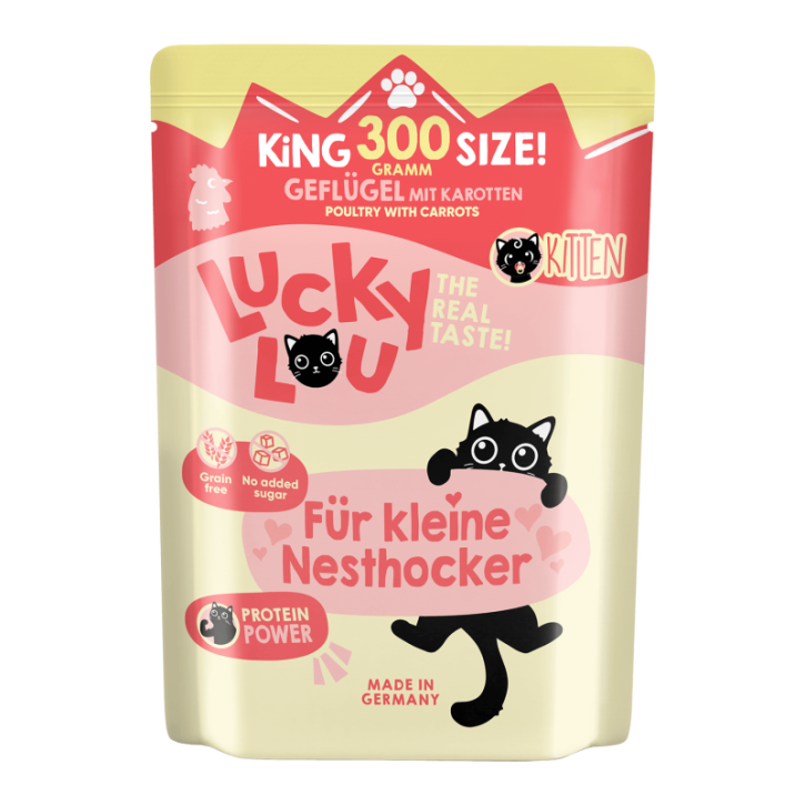 Lucky Lou Kitten Geflügel 125 g oder 300 g