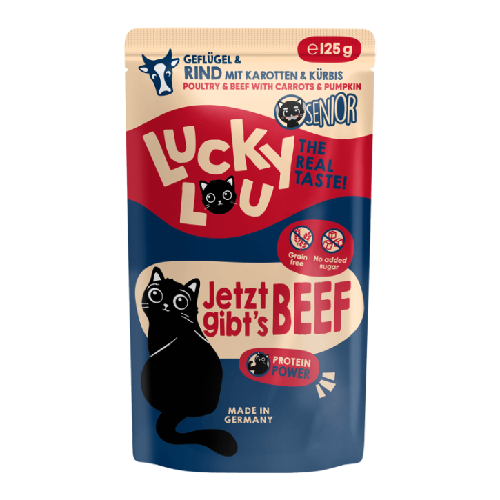 Lucky Lou Senior Geflügel & Rind 125 g