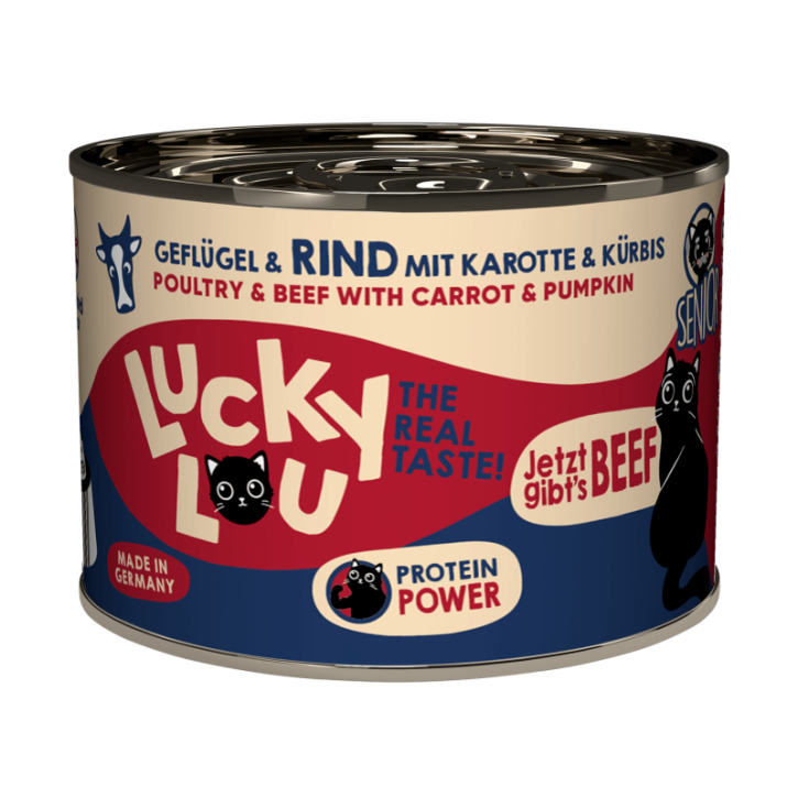 Lucky Lou Senior Geflügel & Rind 12 x 200 g