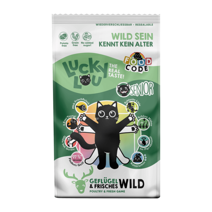 Lucky Lou Senior Geflügel & Wild 750 g oder 1,7 kg (SPARTIPP: unsere Staffelpreise)