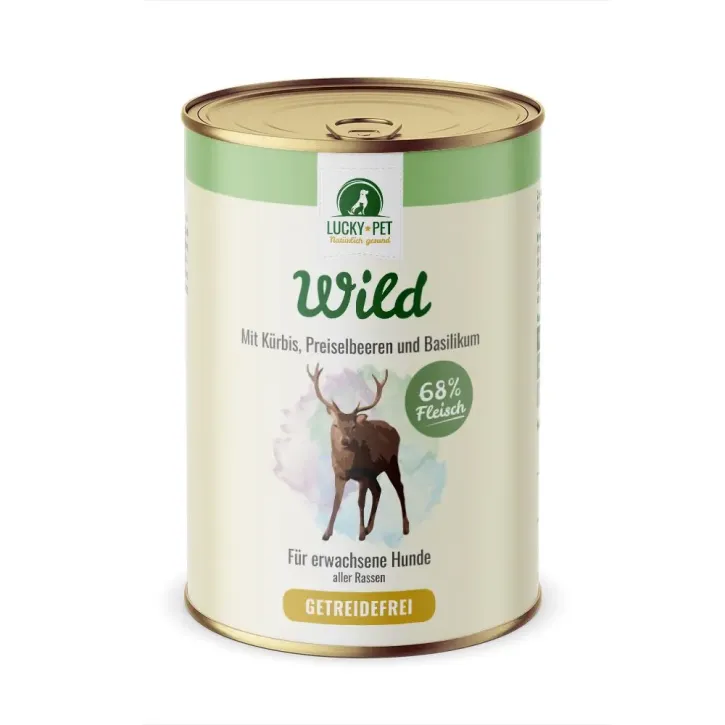 Lucky Pet Wild mit Kürbis, Preiselbeeren und Basilikum 400 g oder 800 g