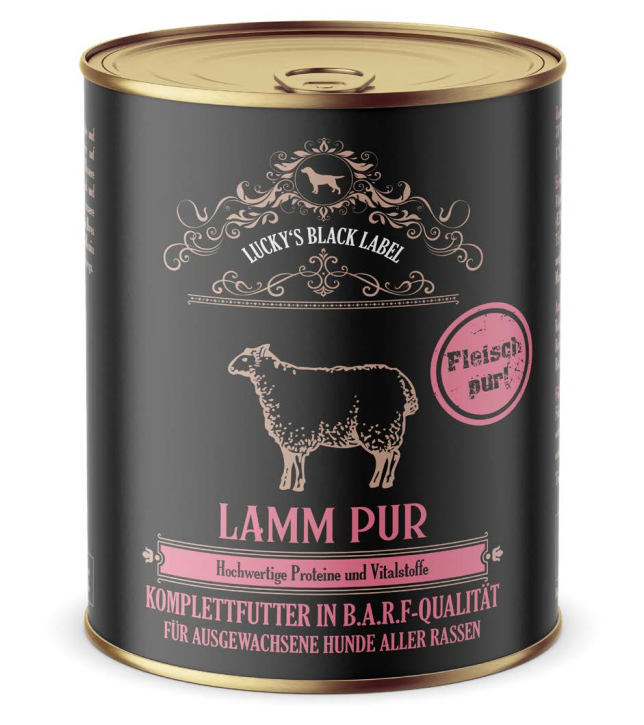 Luckys Black Label Lamm pur 12 x 800 g