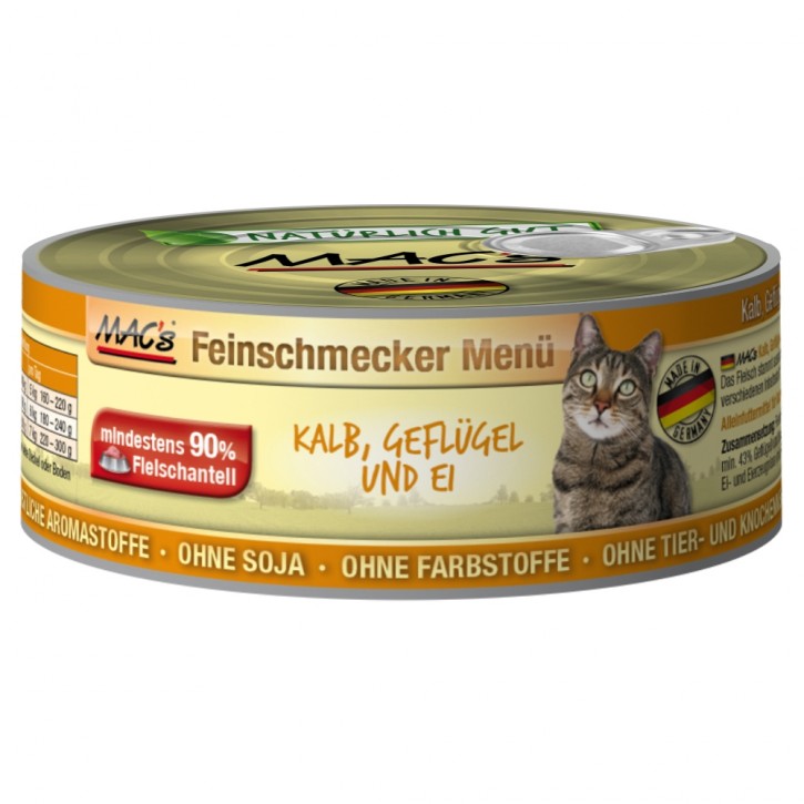 Macs Cat Feinschmecker Menü Kalb & Geflügel 100 g
