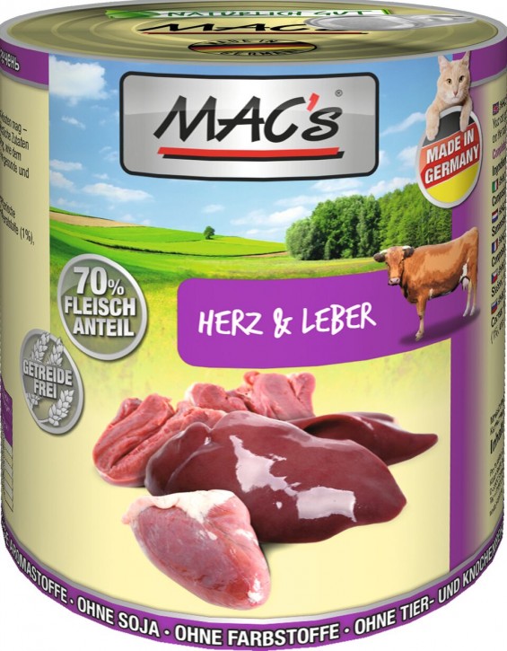 Macs Cat Herz & Leber 800 g