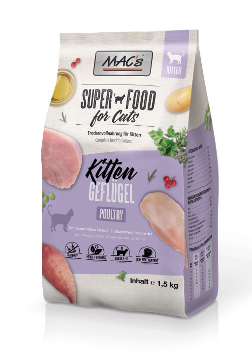 Macs Cat Kitten mit Geflügel 1,5 kg
