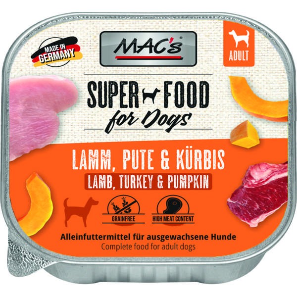 Macs Dog Lamm, Pute & Kürbis 10 x 150 g