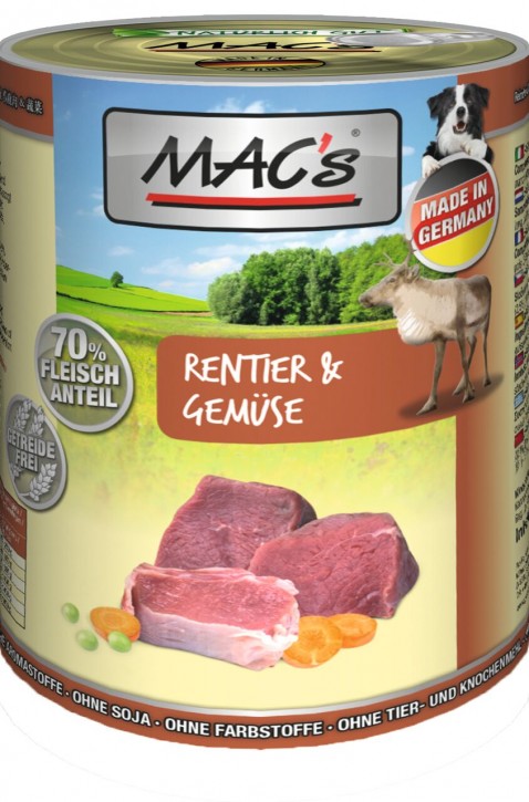 Macs Dog Rentier & Gemüse 12 x 400 g