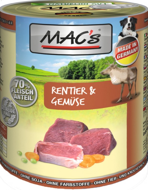 Macs Dog Rentier & Gemüse 800 g