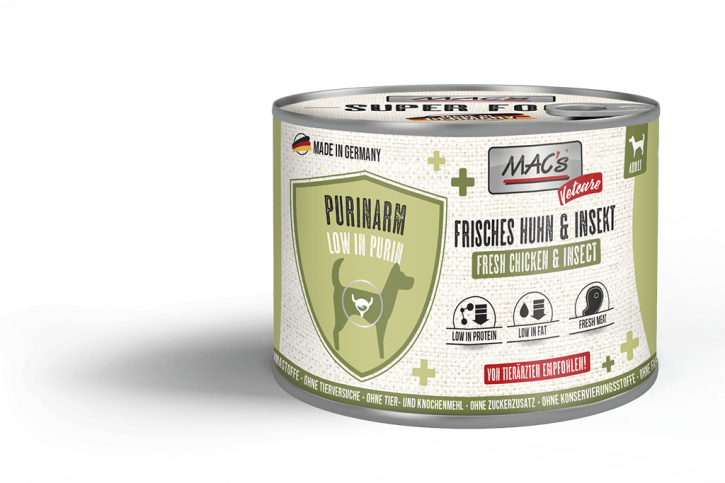 Macs Dog Vetcare Purinarm Huhn & Insekt 12 x 200 g