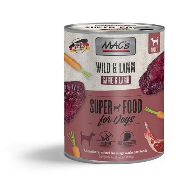 Macs Dog Wild & Lamm 6 x 800 g