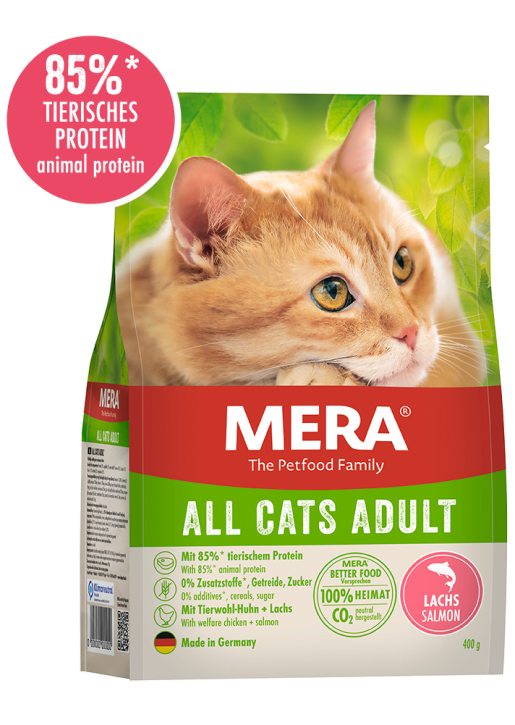 Mera Cat All Cats Adult mit Lachs 2 kg oder 10 kg (SPARTIPP: unsere Staffelpreise)