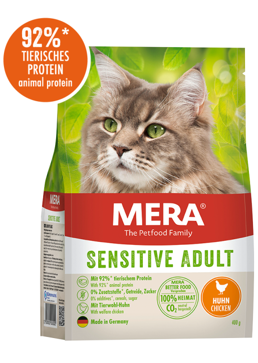 Mera Cat Sensitive Adult mit Huhn 2 kg oder 10 kg (SPARTIPP: unsere Staffelpreise)