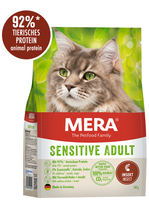 Mera Cat Sensitive Adult mit Insekten Protein 2 kg (SPARTIPP: unsere Staffelpreise)