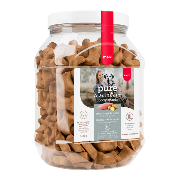 Mera Dog Pure Sensitive Goody Snack mit Truthahn & Kartoffel 6 x 600 g