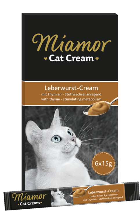 Miamor Cat Cream Leberwurst-Cream 66 x 15 g
