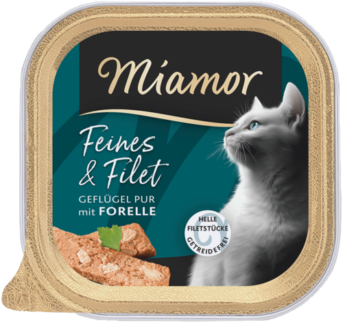 Miamor Cat Feines & Filet Geflügel Pur und Forelle 16 x 100 g