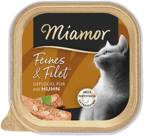 Miamor Cat Feines & Filet Geflügel Pur und Huhn 16 x 100 g