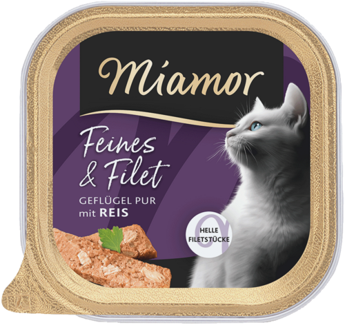 Miamor Cat Feines & Filet Geflügel Pur und Reis 16 x 100 g