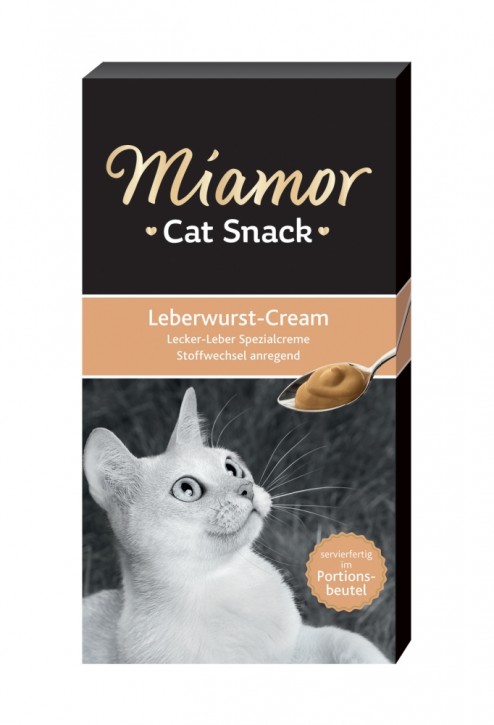 Miamor Cat Snack Leberwurst Cream 66 x 15 g