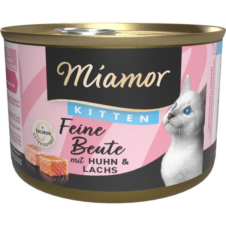 Miamor Feine Beute Kitten Huhn & Lachs 12 x 185 g