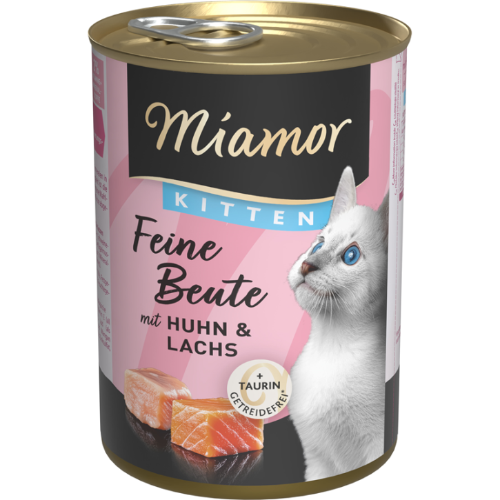 Miamor Feine Beute Kitten Huhn & Lachs 12 x 400 g