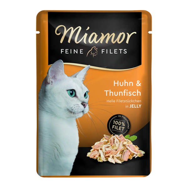 Miamor Feine Filet Huhn & Thunfisch in Jelly 24 x 100 g