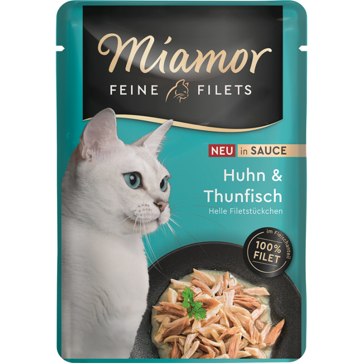 Miamor Feine Filet Huhn und Thunfisch in Sauce 24 x 100 g