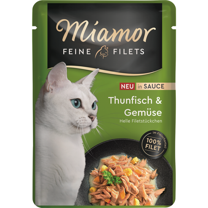 Miamor Feine Filet Thunfisch und Gemüse in Sauce 24 x 100 g