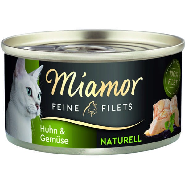 Miamor Feine Filets Naturell Huhn & Gemüse 24 x 80 g