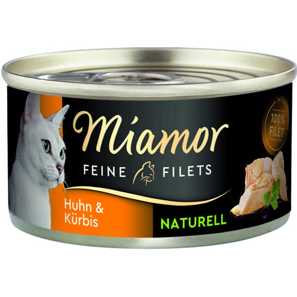 Miamor Feine Filets Naturell Huhn & Kürbis 24 x 80 g