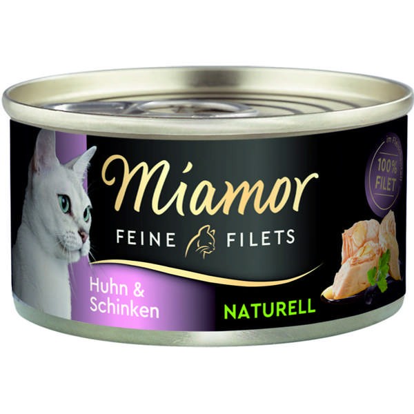 Miamor Feine Filets Naturell Huhn & Schinken 80 g oder 156 g