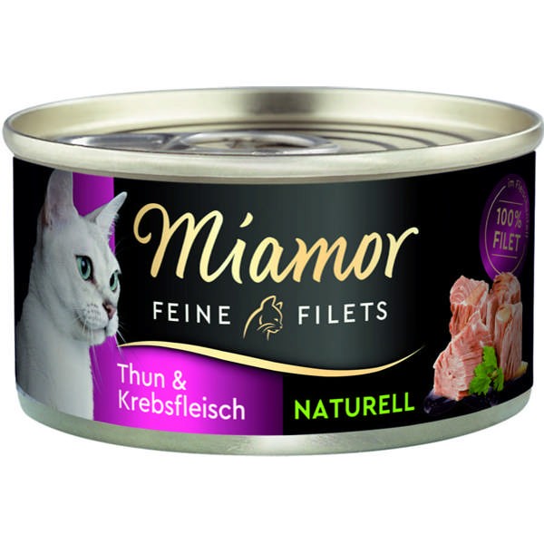 Miamor Feine Filets Naturell Thunfisch & Krebsfleisch 24 x 80 g