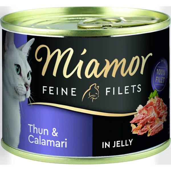 Miamor Feine Filets Thunfisch & Calamari in Jelly 12 x 185 g
