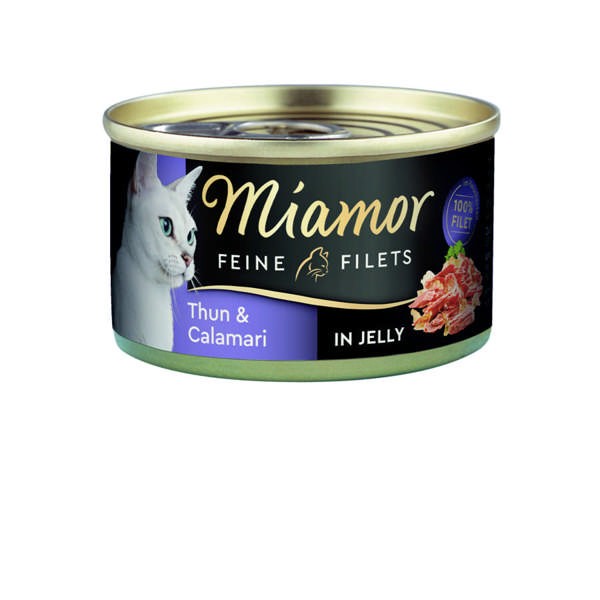 Miamor Feine Filets Thunfisch & Calamari in Jelly 24 x 100 g