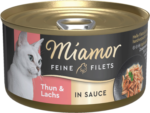Miamor Feine Filets Thunfisch & Lachs in Sauce 24 x 85 g