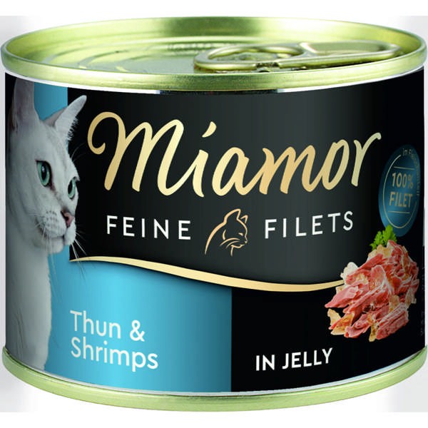 Miamor Feine Filets Thunfisch & Shrimps in Jelly 12 x 185 g