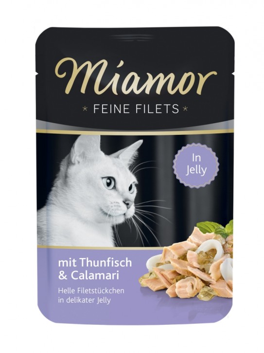 Miamor Feine Filets mit Thunfisch und Calamari in Jelly 24 x 100 g