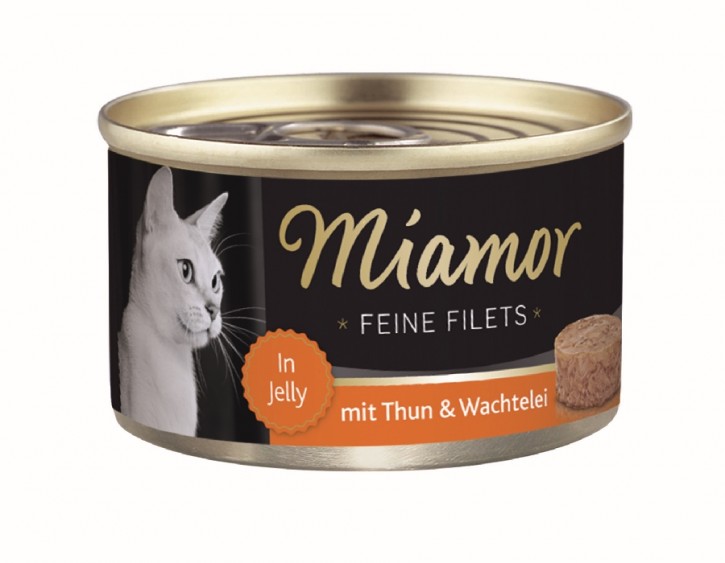 Miamor Feine Filets mit Thunfisch und Wachtelei in Jelly 24 x 100 g