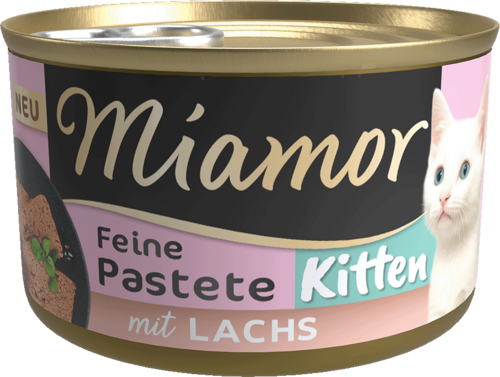 Miamor Pastete Kitten mit Lachs 12 x 85 g