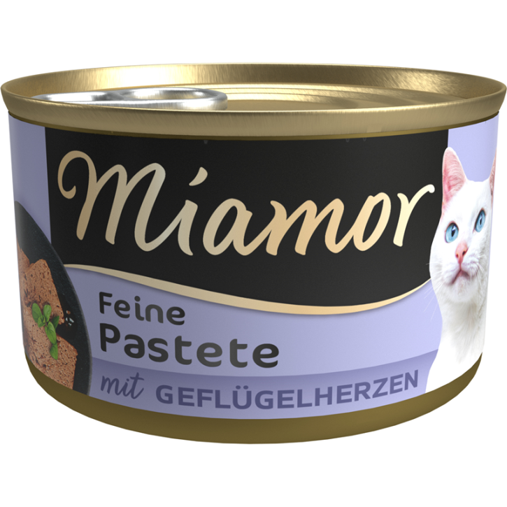 Miamor Pastete mit Geflügelherzen 12 x 85 g