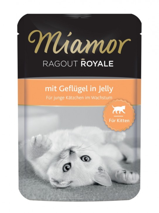 Miamor Ragout Royal Kitten mit Geflügel in Jelly 22 x 100 g