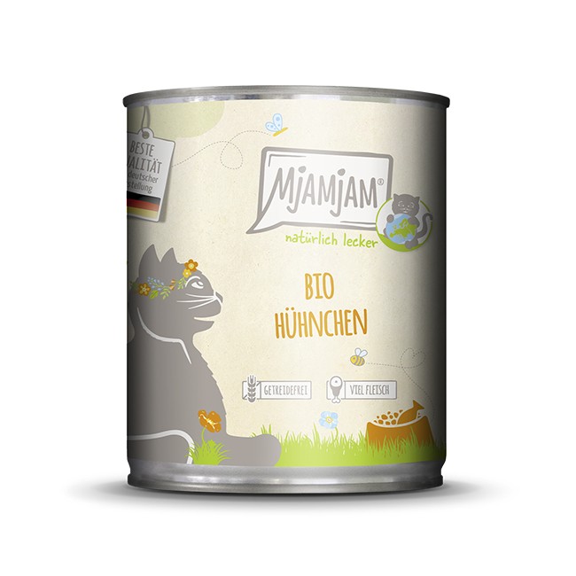 MjAMjAM Cat Bio Huhn 200 g, 400 g oder 800 g