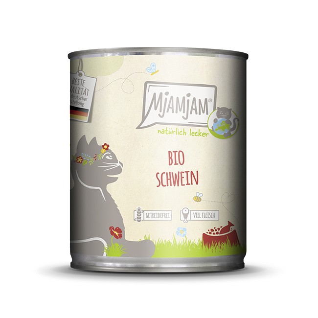 MjAMjAM Cat Bio Schwein 200 g, 400 g oder 800 g