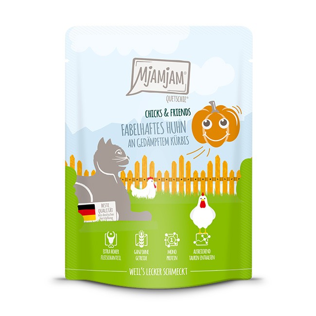 MjAMjAM Cat Chicks & Friends Huhn & Kürbis 125 g oder 300 g