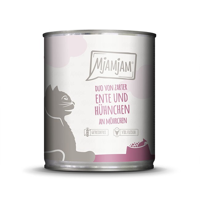 MjAMjAM Cat Duo Ente & Huhn 200 g, 400 g oder 800 g