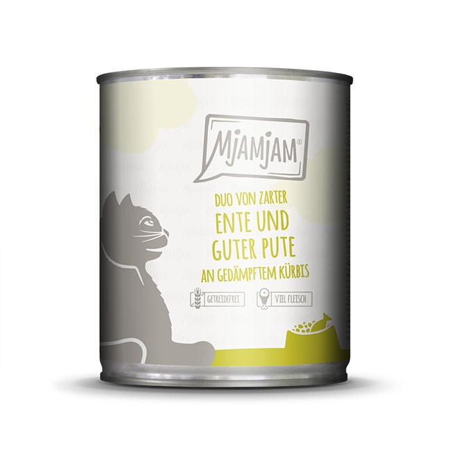 MjAMjAM Cat Duo Ente & Pute 200 g, 400 g oder 800 g